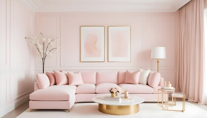 white and gold theme modern interior design