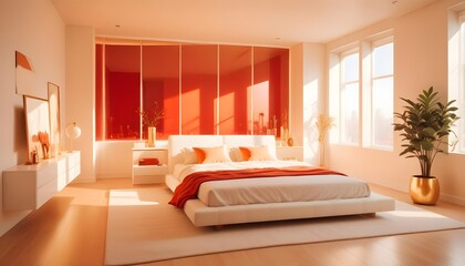 white and gold theme modern interior design