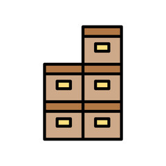 Boxes, storage icon