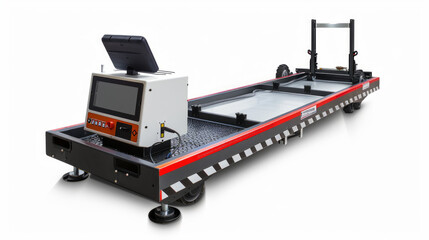 Vehicle dana loggers for recording vehicle parameters during testing isolated on white background