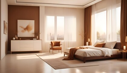 white and gold theme modern interior design