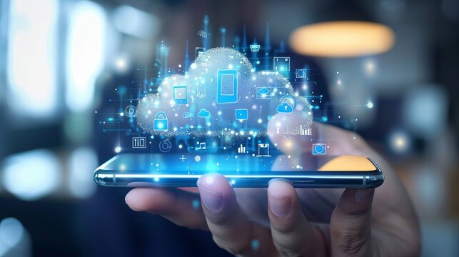 Download videos and images from the cloud to your device. The app will notify you when the transfer is complete.