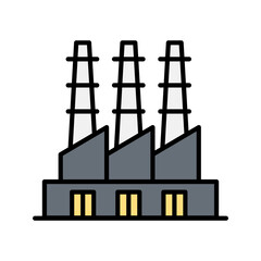 Fototapeta premium Industry, factory icon