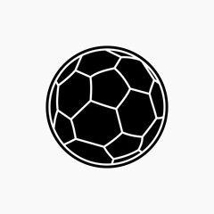 Fototapeta premium soccer ball icon isolated on white. football ball icon isolated.
