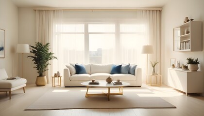 white and gold theme modern interior design