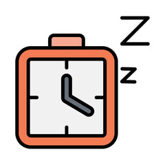 Sleeping time icon