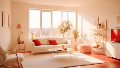 white and gold theme modern interior design