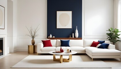 white and gold theme modern interior design