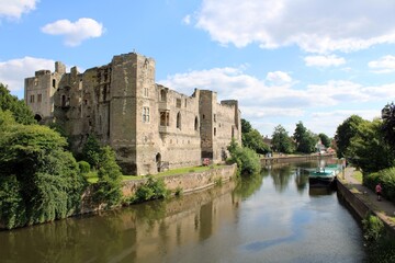 Newark Castle and the River Trent, Newark-on-Trent, Nottinghamshire.
