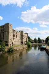 Newark Castle and the River Trent, Newark-on-Trent, Nottinghamshire.