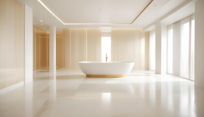 white and gold theme modern interior design