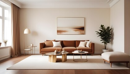 Fototapeta premium white and gold theme modern interior design