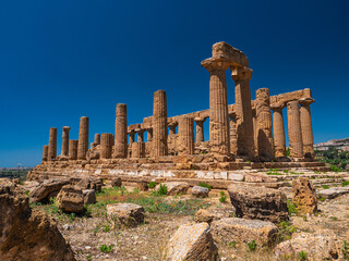 Temple of Hera in Agrigento valley of the temples