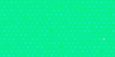 Light Green vector pattern with magic elements.