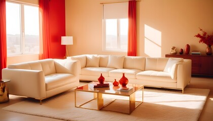 white and gold theme modern interior design