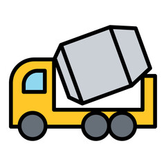 Cement truck icon