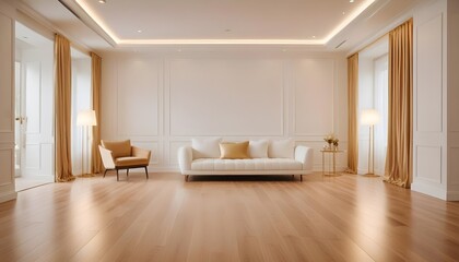 white and gold theme modern interior design