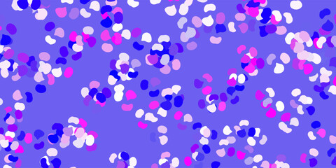 Light pink, blue vector template with abstract forms.