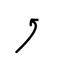 Hand drawn vector arrows doodle