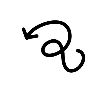 Hand drawn vector arrows doodle