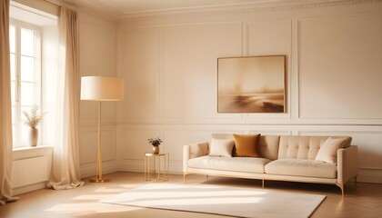white and gold theme modern interior design