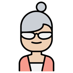 old woman icon