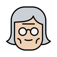 old woman icon