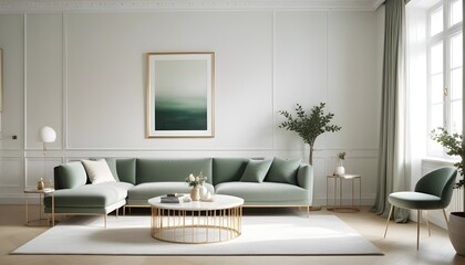 white and gold theme modern interior design