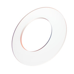 Tube transparent gradient glass 3d shape