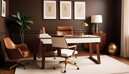 white and gold theme modern interior design