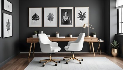 white and gold theme modern interior design