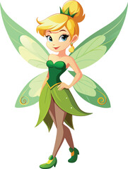 cute fairy with wings vector illustration,  Illustration Cute Fairy clip art