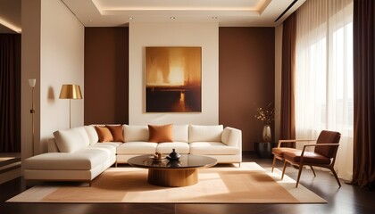 white and gold theme modern interior design