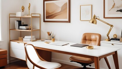 white and gold theme modern interior design