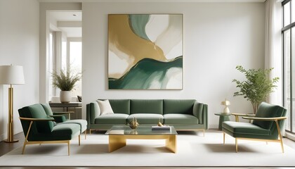 white and gold theme modern interior design