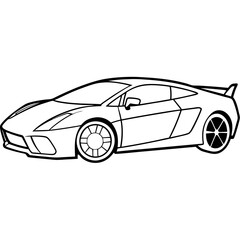 Modified car coloring pages
