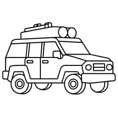 Modified car coloring pages