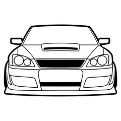 Modified car coloring pages