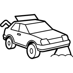 Modified car coloring pages