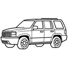 Modified car coloring pages