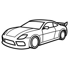 Fototapeta premium Modified car coloring pages