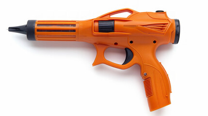 Heat gun for reshaping plastic components isolated on white background