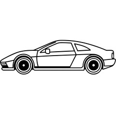 Fototapeta premium Modified car coloring pages