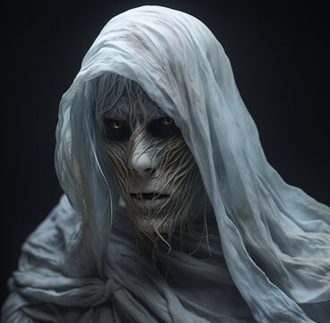 Undead ghoul Man in white robes