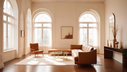 white and gold theme modern interior design