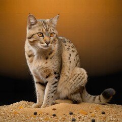 cat, simple background, AI Art
