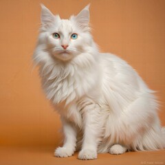 cat, simple background, AI Art
