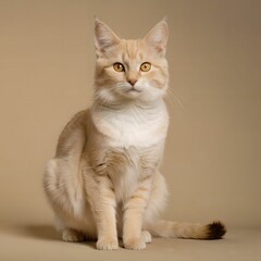 cat, simple background, AI Art
