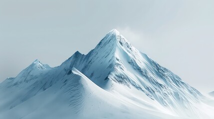 Snow-covered mountain peak
