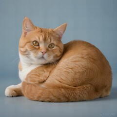 cat, simple background, AI Art
